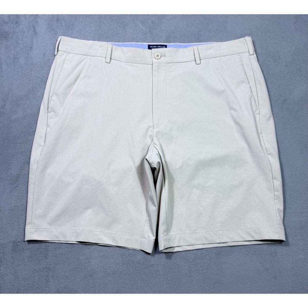 Peter Millar Shorts Mens 38 Crown Crafted Ivory Performance Golf Chino Dadcore